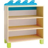 Hullám polcos tároló