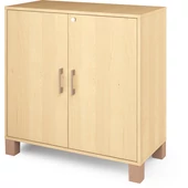 Nyír zárható ajtós szekrény - kicsi