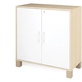 Fehér zárható ajtós szekrény - kicsi