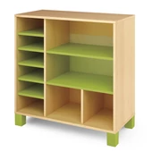 Zöld polcos-osztott szekrény - kicsi