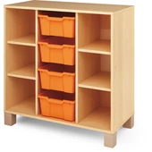 Nyír szekrény nagy fiókokkal - kicsi