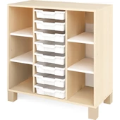 Fehér szekrény kicsi fiókokkal - kicsi