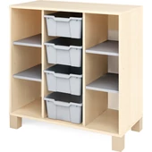 Szürke szekrény nagy fiókokkal - kicsi