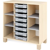 Szürke szekrény kicsi fiókokkal - kicsi