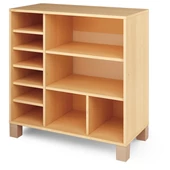 Nyír polcos-osztott szekrény - kicsi