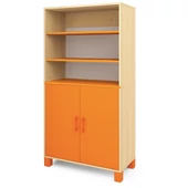 Narancs nagy szekrény polcokkal