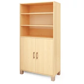 Nyír nagy szekrény polcokkal