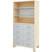 Szürke nagy szekrény fiókokkal