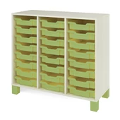 Zöld kicsi fiókos szekrény - közepes