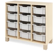 Szürke nagy fiókos szekrény - közepes