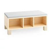 Könyvtároló matraccal - szürke