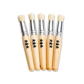 Rövid sertéjű ecsetek - 18 mm - 5 db