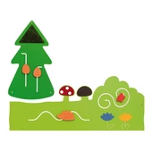 Manipulációs-szenzoros panel - Erdő