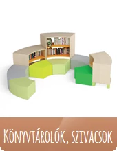 Fresh könyvtárolók, szivacsok