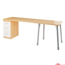 Asztal fehér fiókokkal - bükk