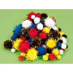 Glitteres pomponok