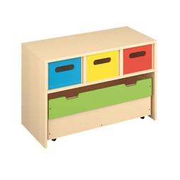 Fiókos és guruló fiókos szekrény - 84 cm - S