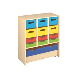 Fiókos és guruló fiókos szekrény - 84 cm - L