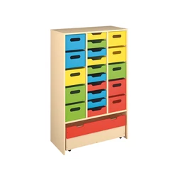 Fiókos és guruló fiókos szekrény - 84 cm - XL