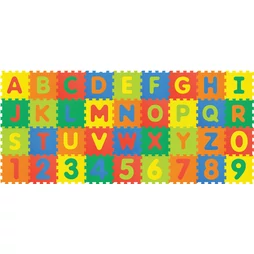 Betűk és számok puzzle matrac