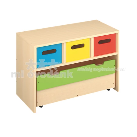 Fiókos és guruló fiókos szekrény - 84 cm - S