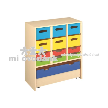 Fiókos és guruló fiókos szekrény - 84 cm - L