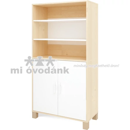 Fehér nagy szekrény polcokkal
