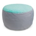 Minky menta puff